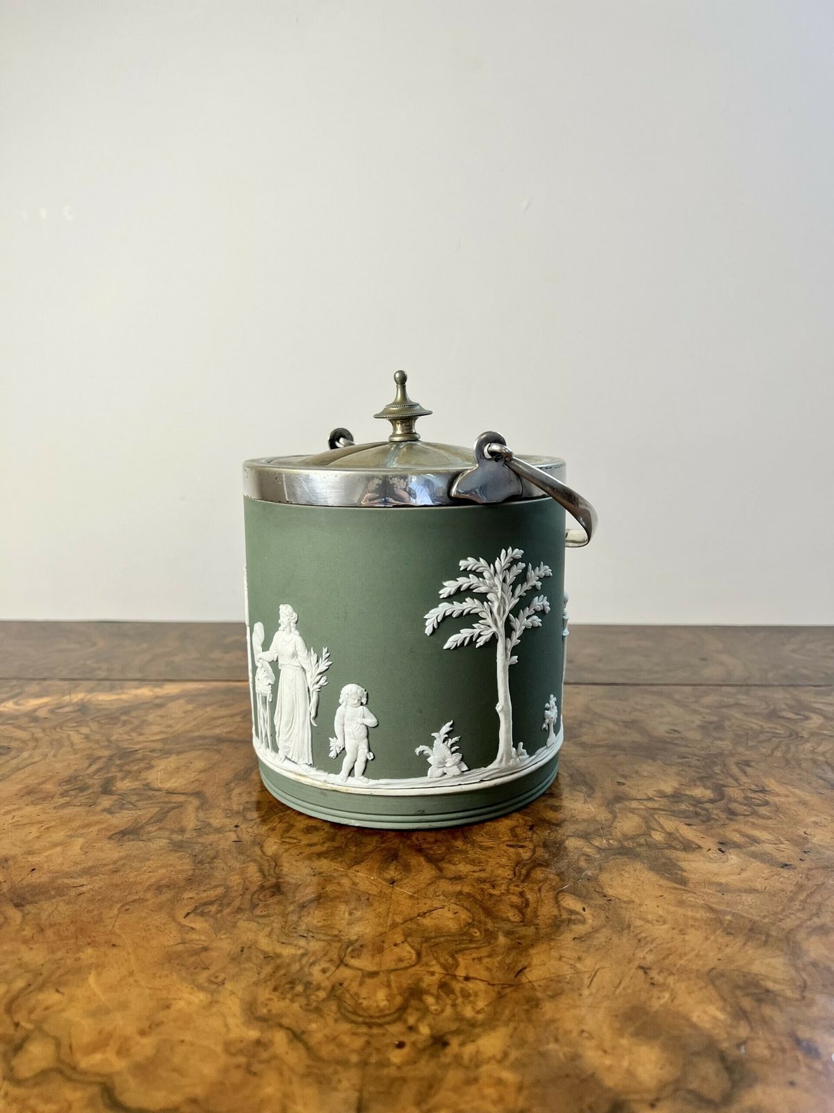 Quality Antique Wedgwood Jasper Ware Biscuit Barrel photo Home Decor