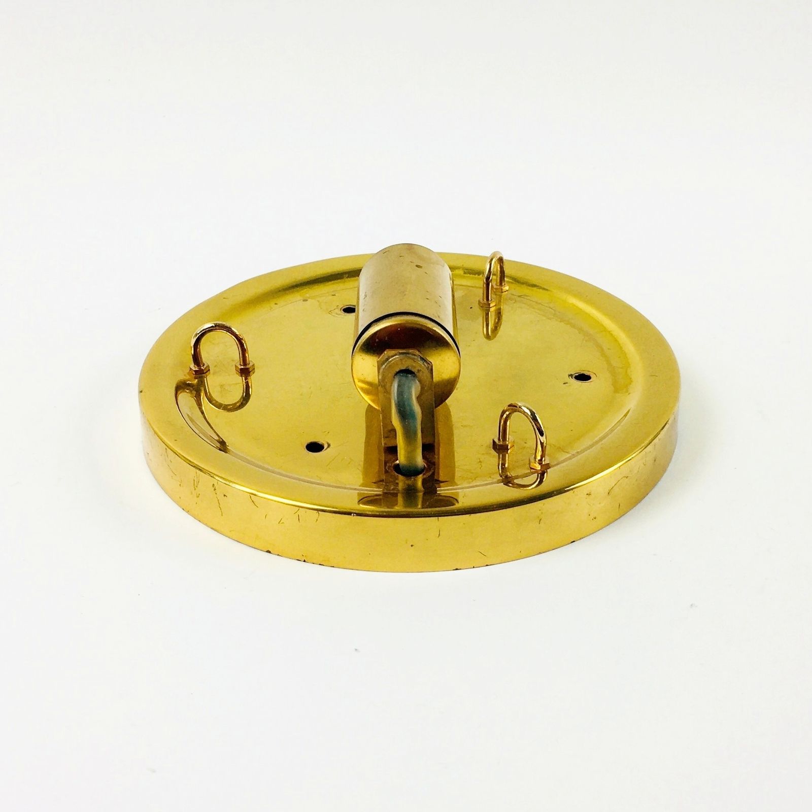 photo furniture Kristallen Plafondlamp Met Verguld Messing Van Palwa, Duitsland, Jaren 1970