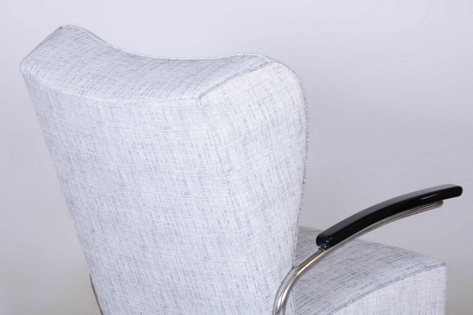 photo furniture Restored Bauhaus Armchair By Kovona, Chrom Plated Steel, Germany, 1930s