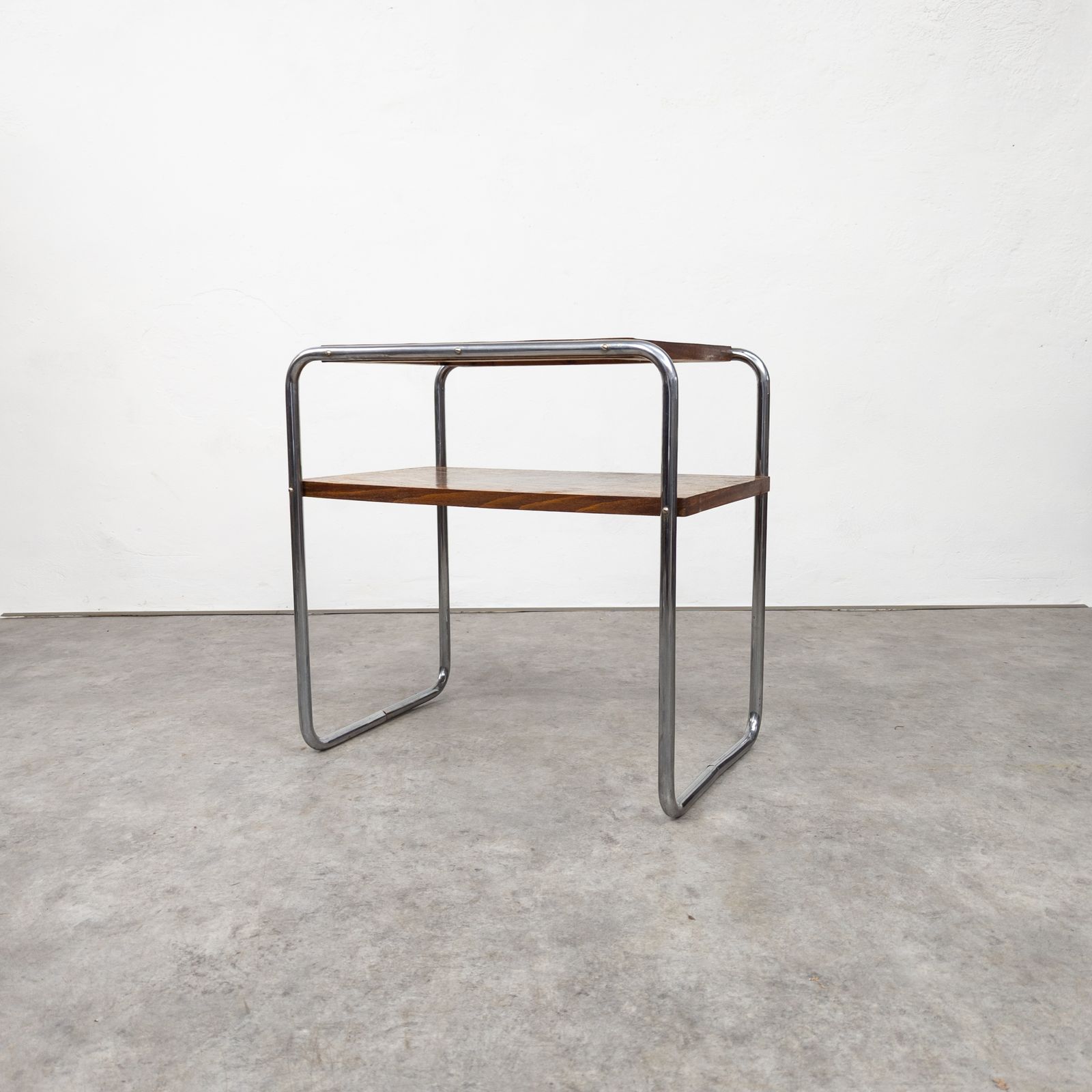 Bauhaus Tubular Steel Side Table Thonet B 12 By Marcel Breuer photo Furniture