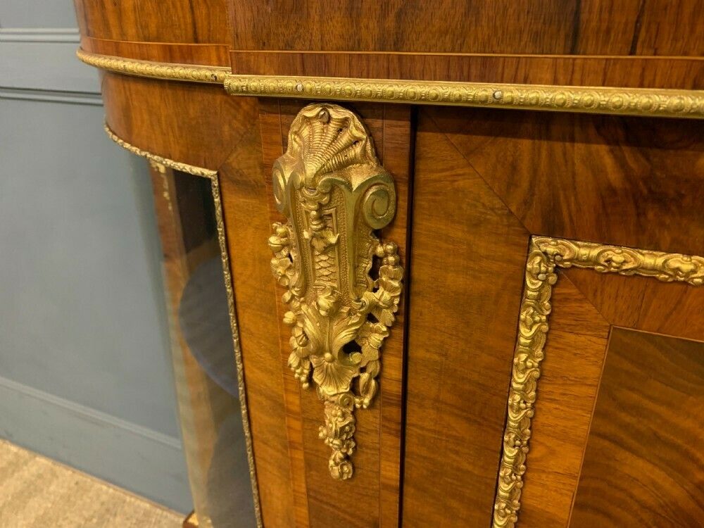 Victorian Burr Walnut Marquetry Credenza photo vinterior