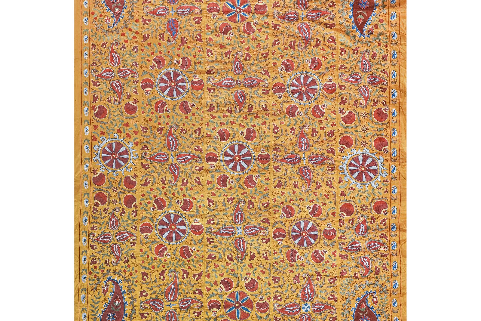 Silk Suzani From Samarkand, Uzbekistan, Early 20th Century photo Textiles