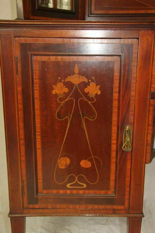 Mahogany Art Nouveau Sideboard photo Furniture
