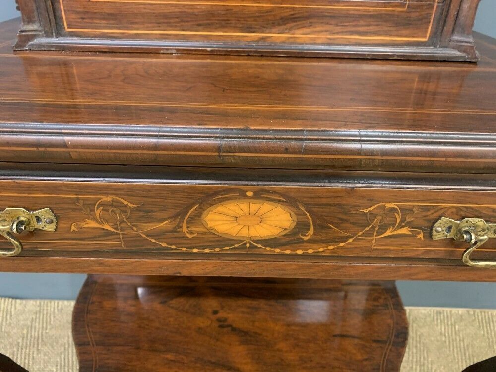 Inlaid Rosewood Bonheur Du Jour photo vinterior