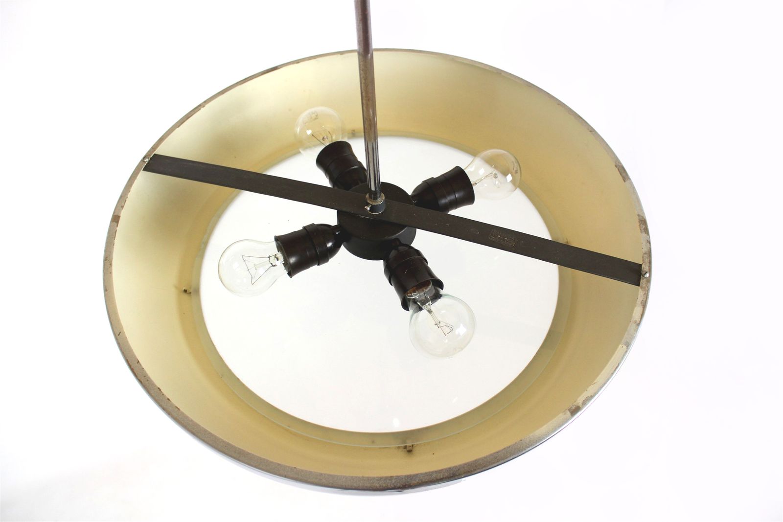 photo vintage Bauhaus Functionalist Ufo Pendant Lamp By Josef Hurka For Napako, 1930s
