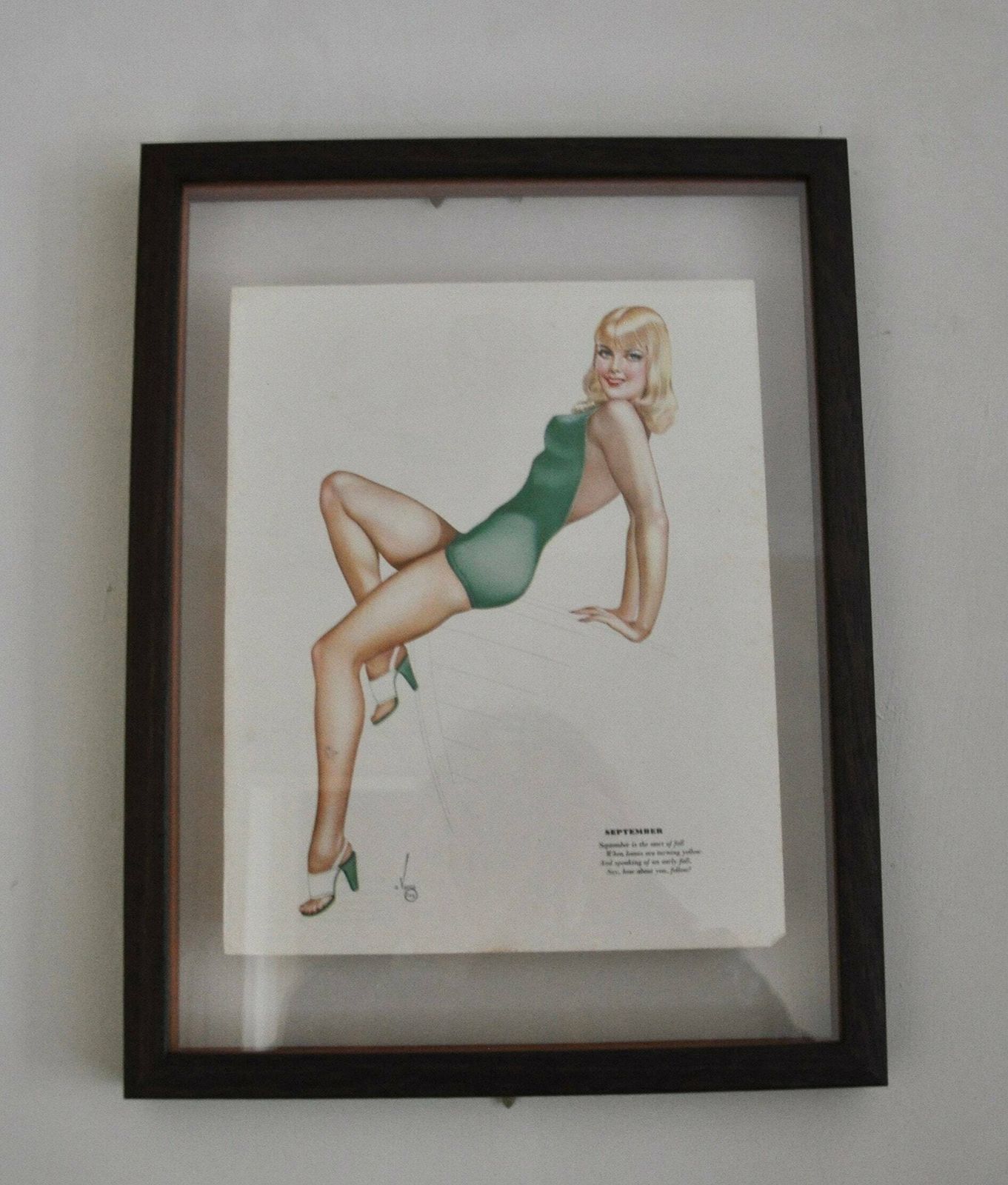 Ww2 Calendar Girl Varga Esquire September/October