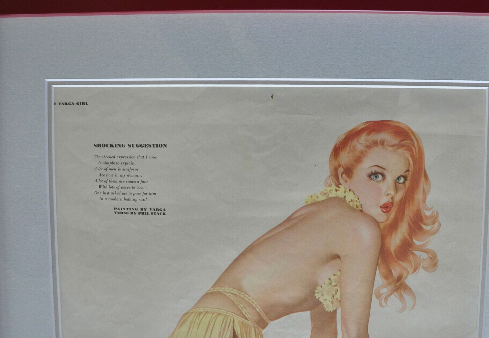 Ww2 Pin Up Girl Varga Esquire, 1940s photo for sale