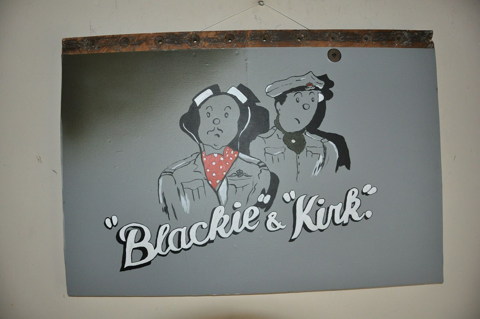 Ww2 De Havilland Mosquito Blackie And Kirk Nose Art Panel photo furniture