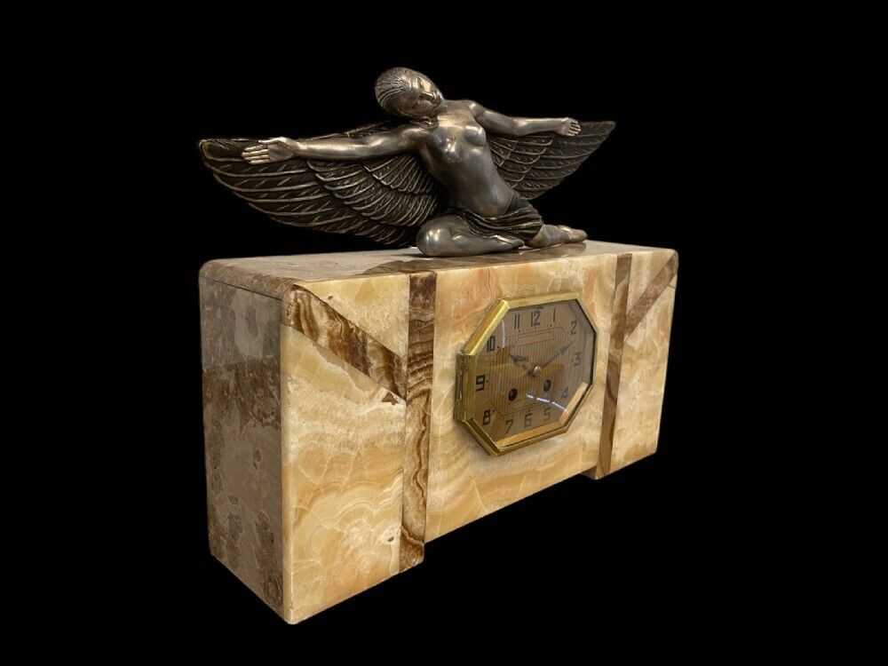 Art Deco French Clock photo for sale