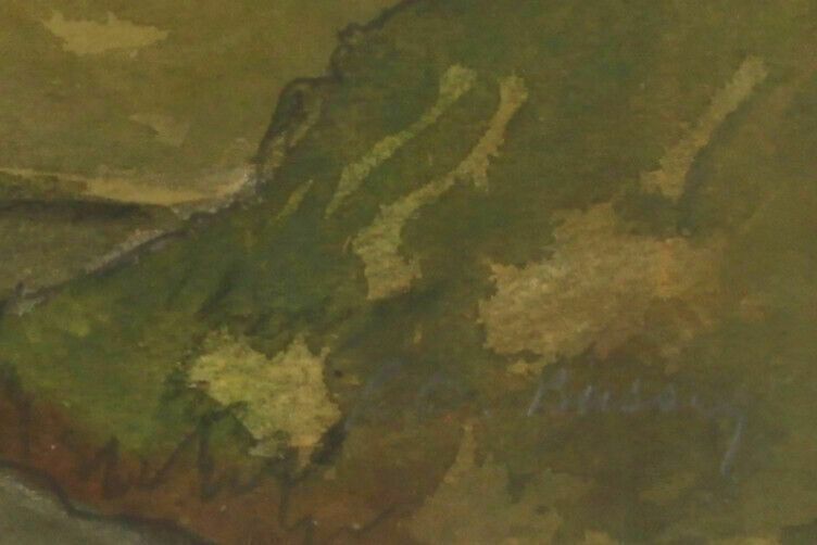 Watercolour And Pastel By Leonard Orsini Bussey. Mauds Farm Wigton. photo for sale