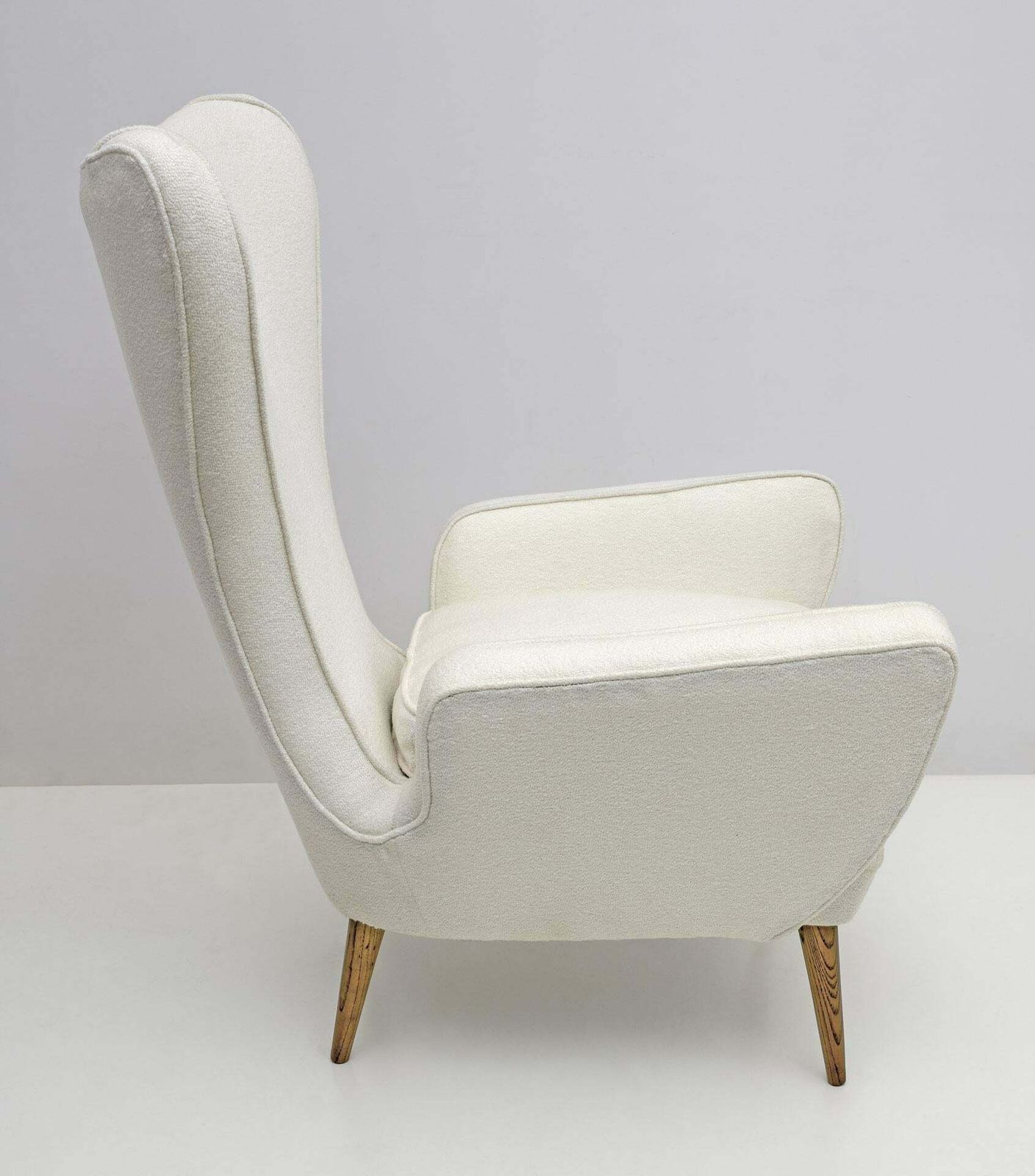 Emilio Sala & Giorgio Madini Bouclè Armchair For Fratelli Galimberti Cantù, 50s photo vinterior