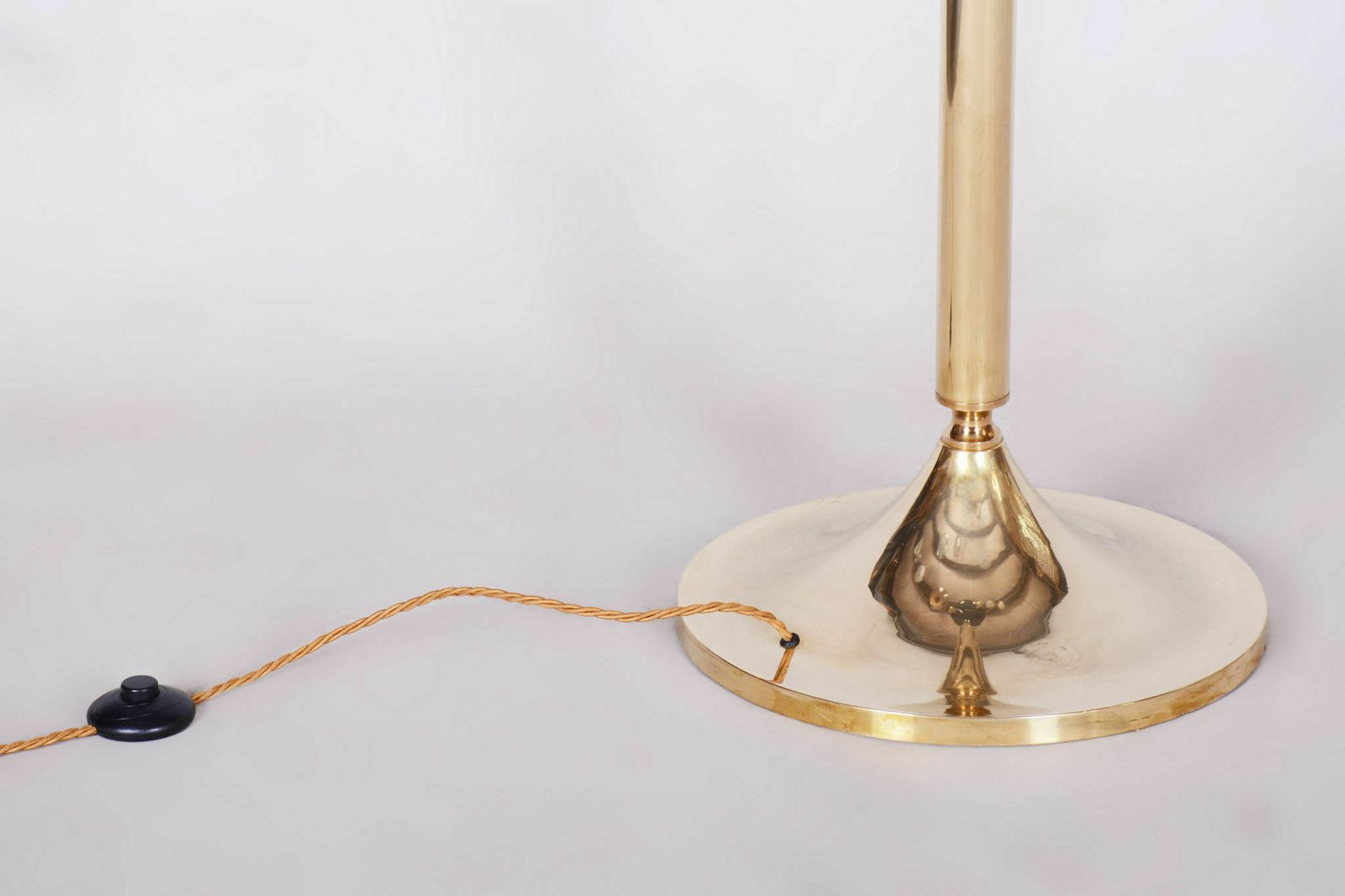 Restored Mid Century Brass Floor Lamp, By Kamenický šenov, Czech, 1960s photo furniture