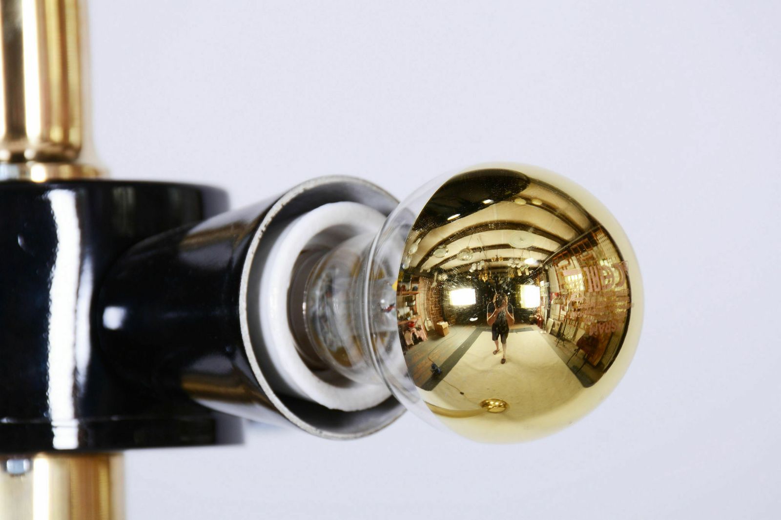 Restored Mid Century Brass Floor Lamp, By Kamenický šenov, Czech, 1960s photo vinterior