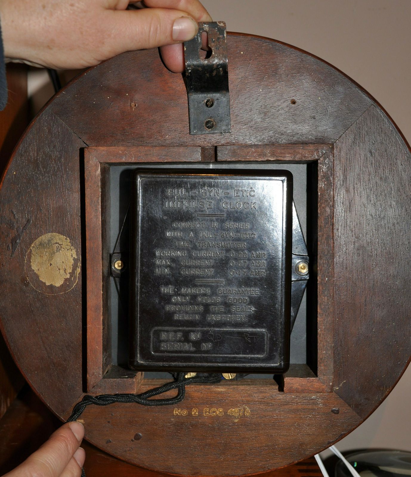 photo for sale 1949 Electric Post Office Wall Clock