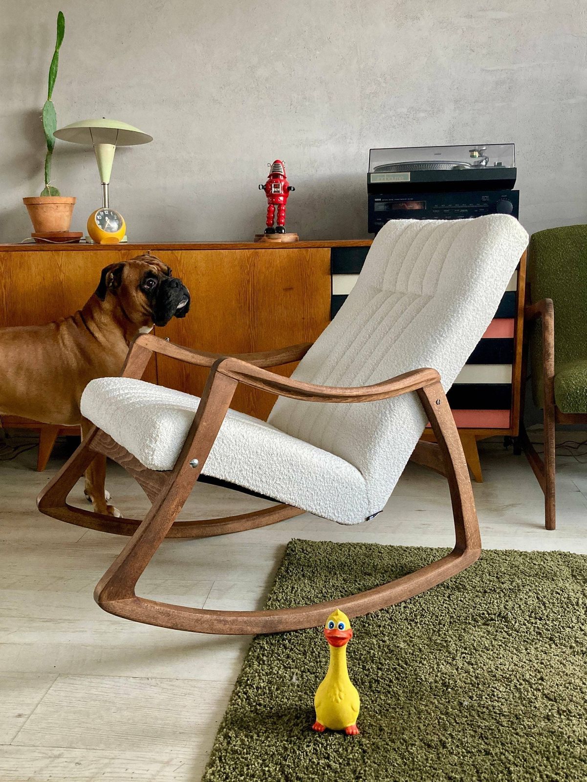 Original Mid Century Rocking Chair From Ton, Czechoslovakia, 1960s