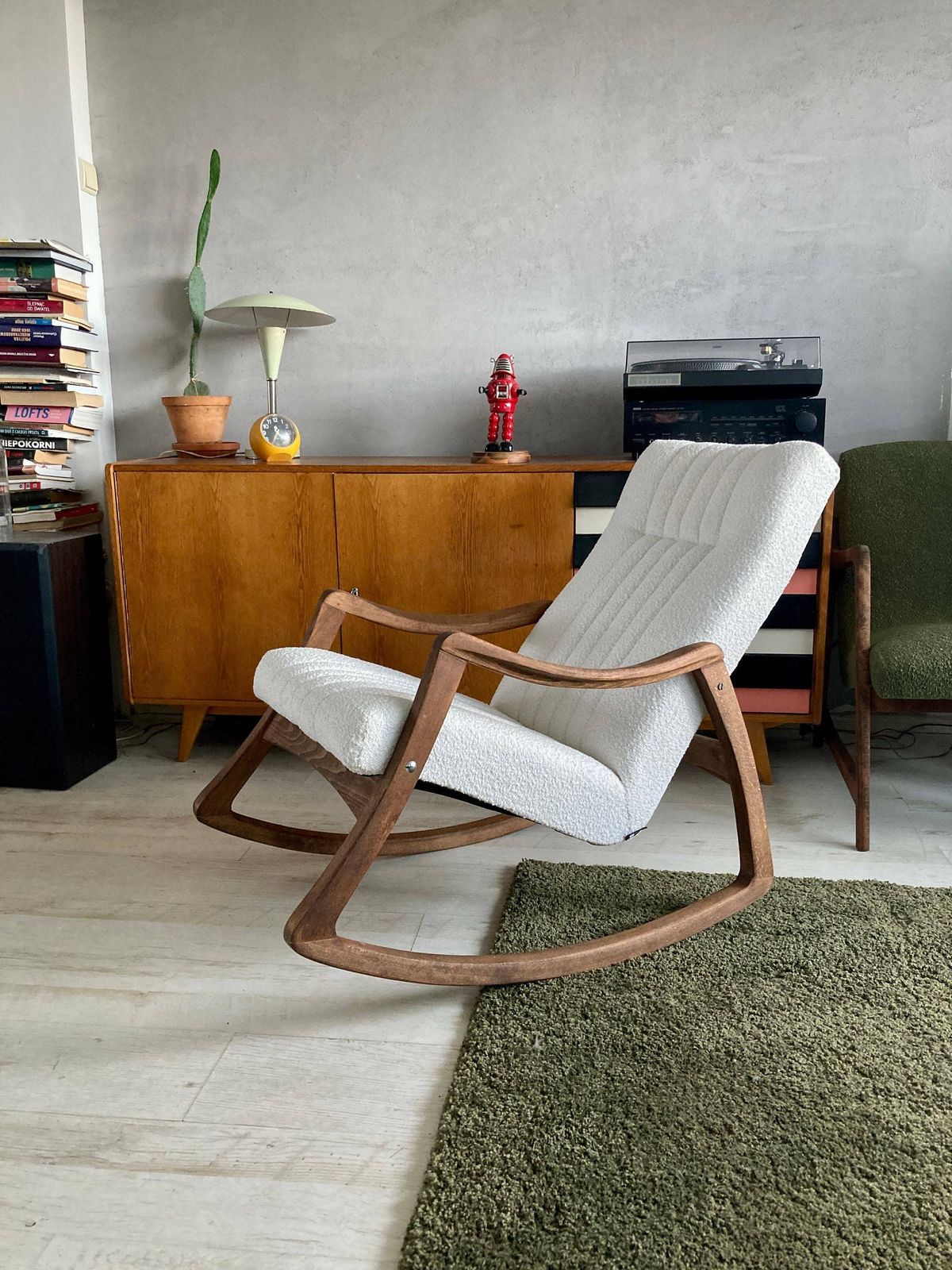 photo furniture Original Mid Century Rocking Chair From Ton, Czechoslovakia, 1960s