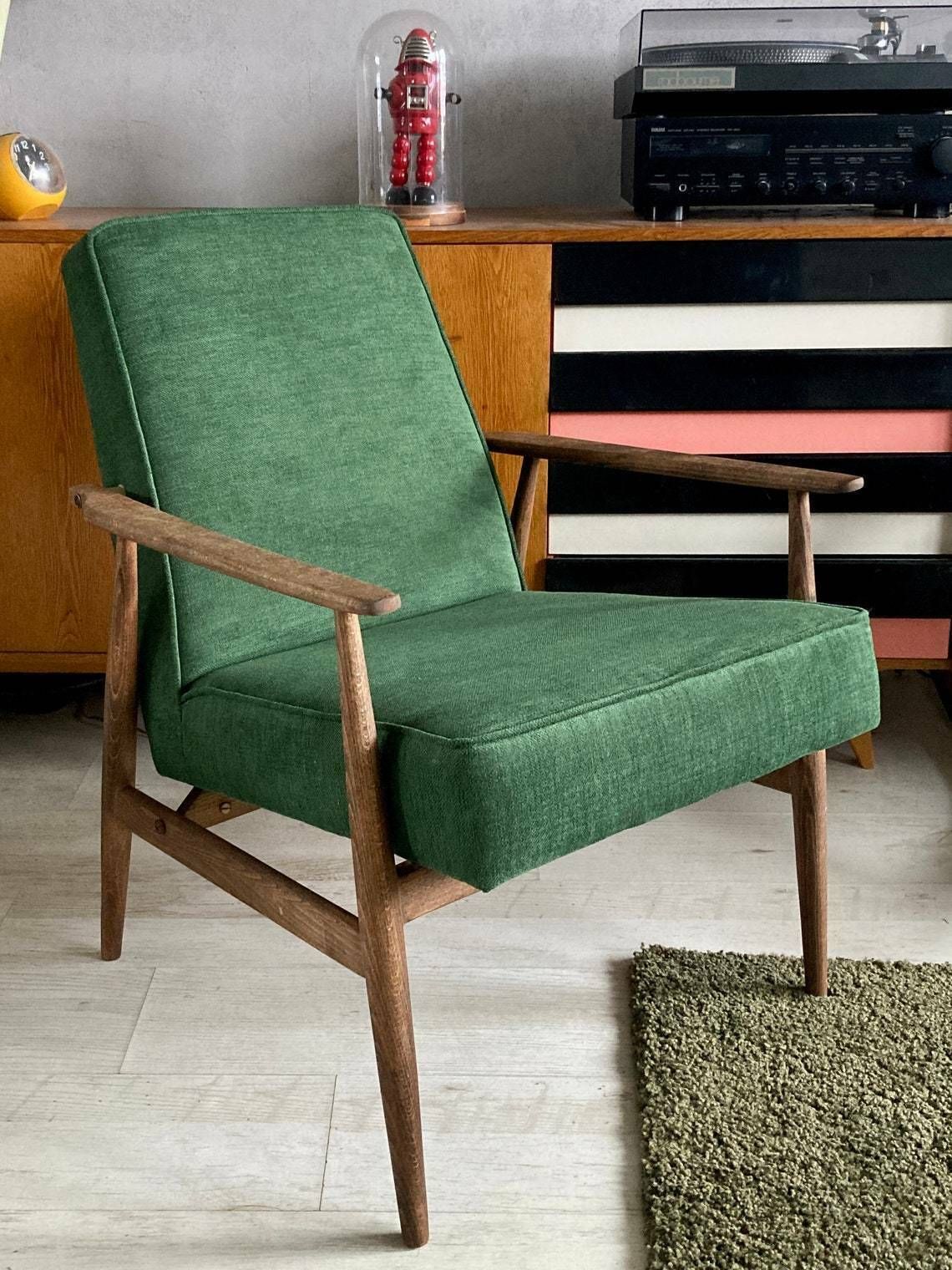 Vintage Polish Armchair 300 190 In Bottle Green Personalization! photo 384.0