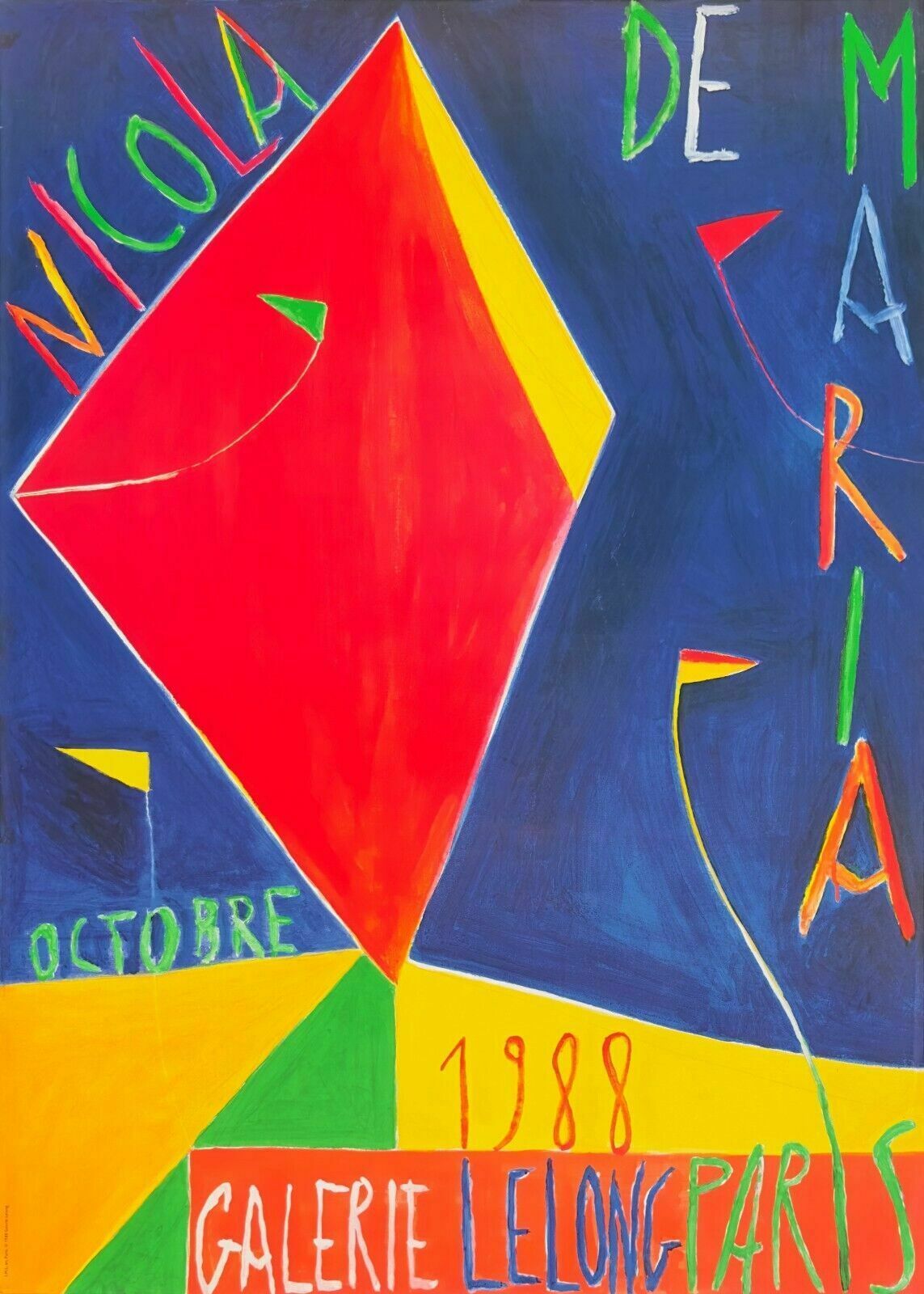 Nicola De Maria   Art Poster Poster Expo Paris 1988