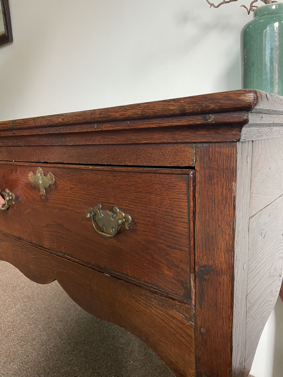Antique 18th Century Oak Sideboard. photo 1500.0