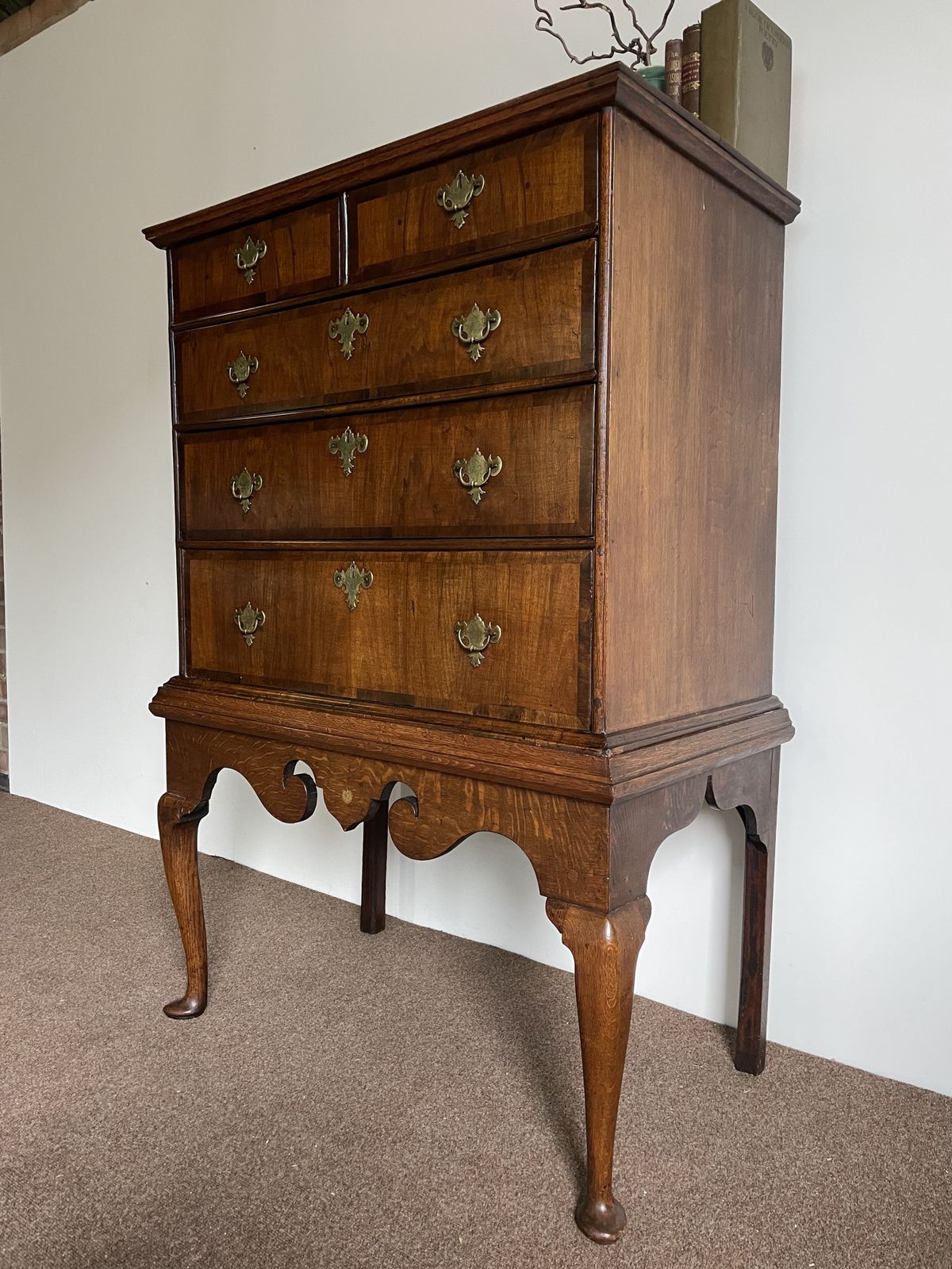 An 18th Century Walnut Chest On Stand photo for sale