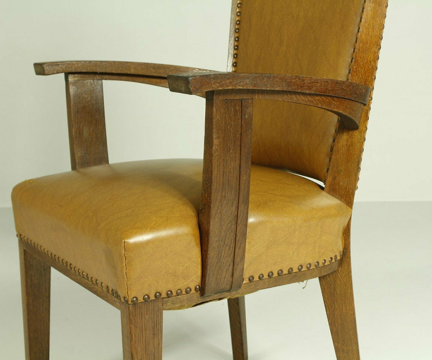 Armchairs By H. Wouda For H. Pander & Zn., 1920s, Set Of 7 photo vintage