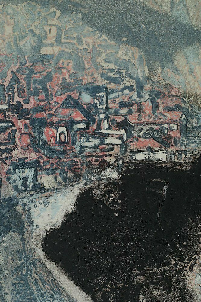 Lawrence Heyman, Sea Coast, Etching On Arches Paper, 1960s photo for sale