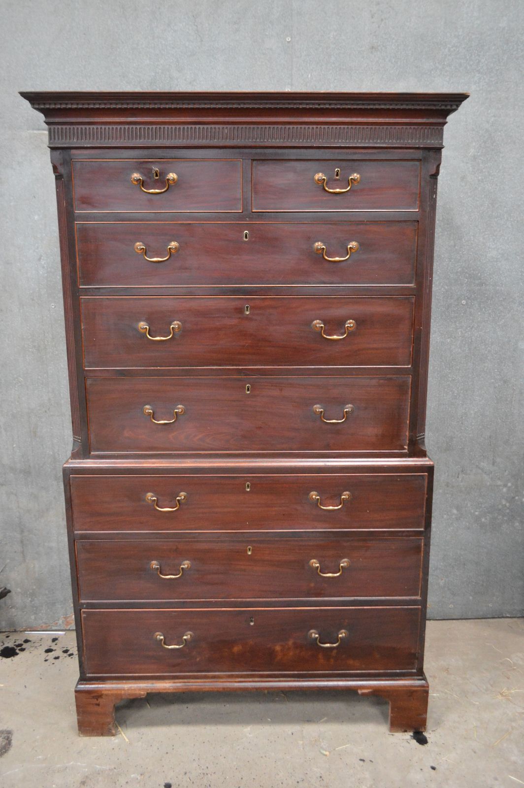 George III Mahogany Chest On Chest photo furniture