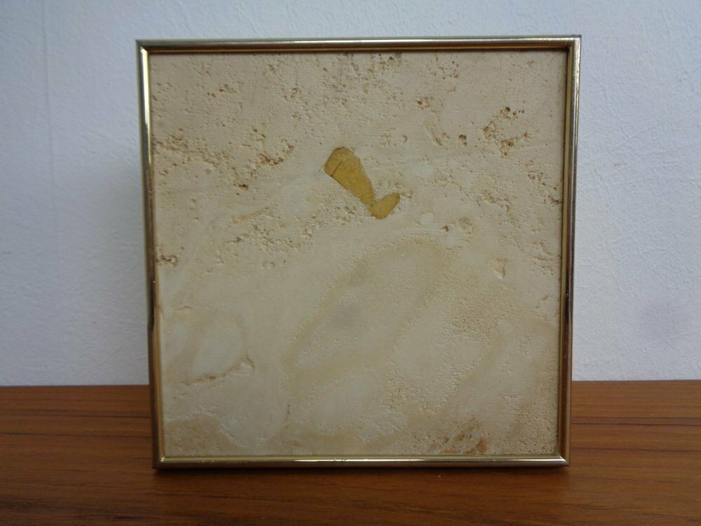 photo buy Travertin & Brass Ashtray By Fratelli Mannelli, Italy, 1970s