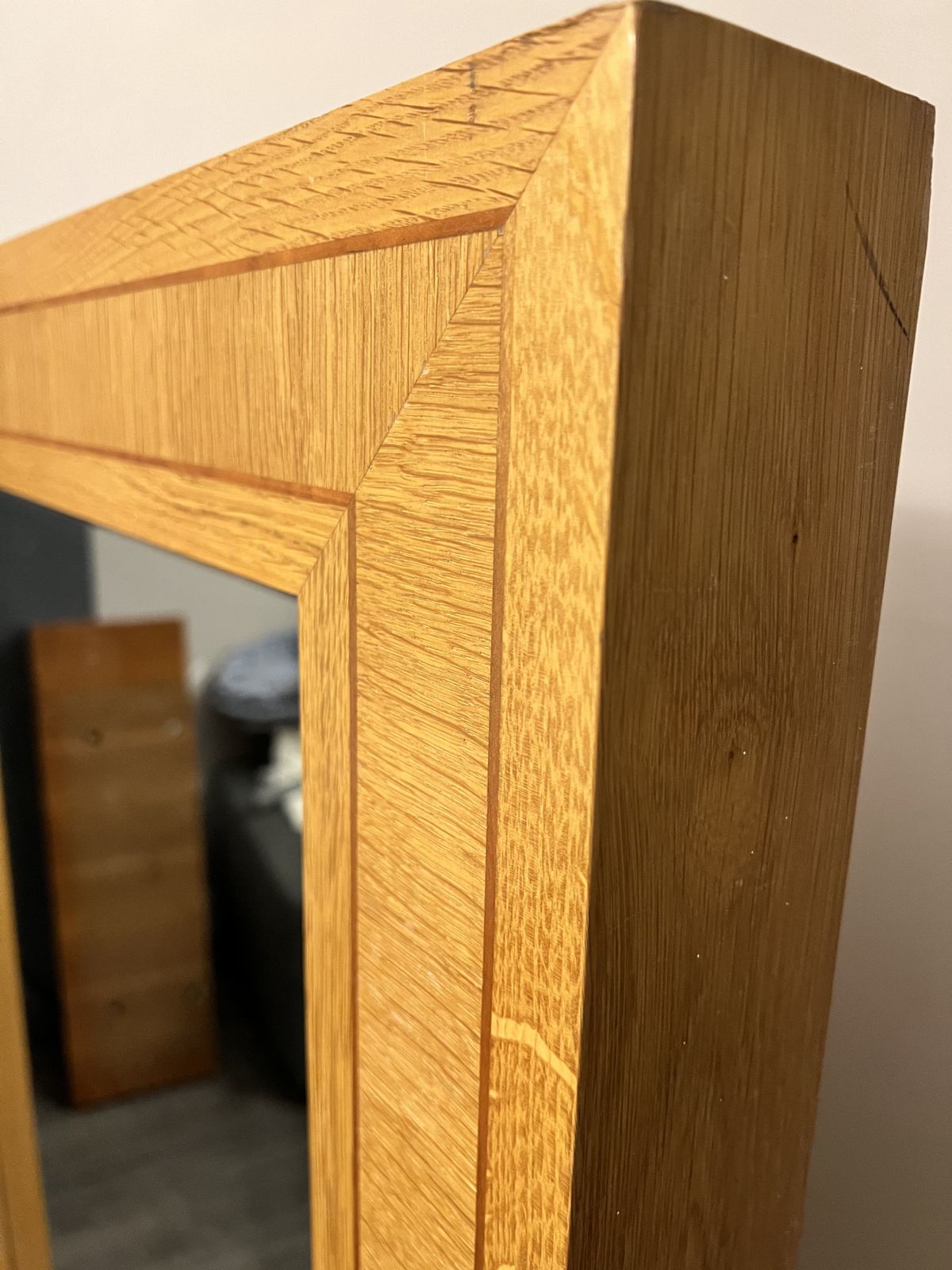 Genuine Linley Mirror In Sycamore & Inlaid Walnut photo for sale