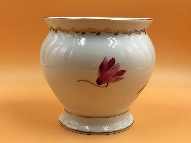 Dresden Porcelain Carl Thieme Hand Painted Jardiniere / Plant Pot. C1920.   Free Uk Post. photo furniture