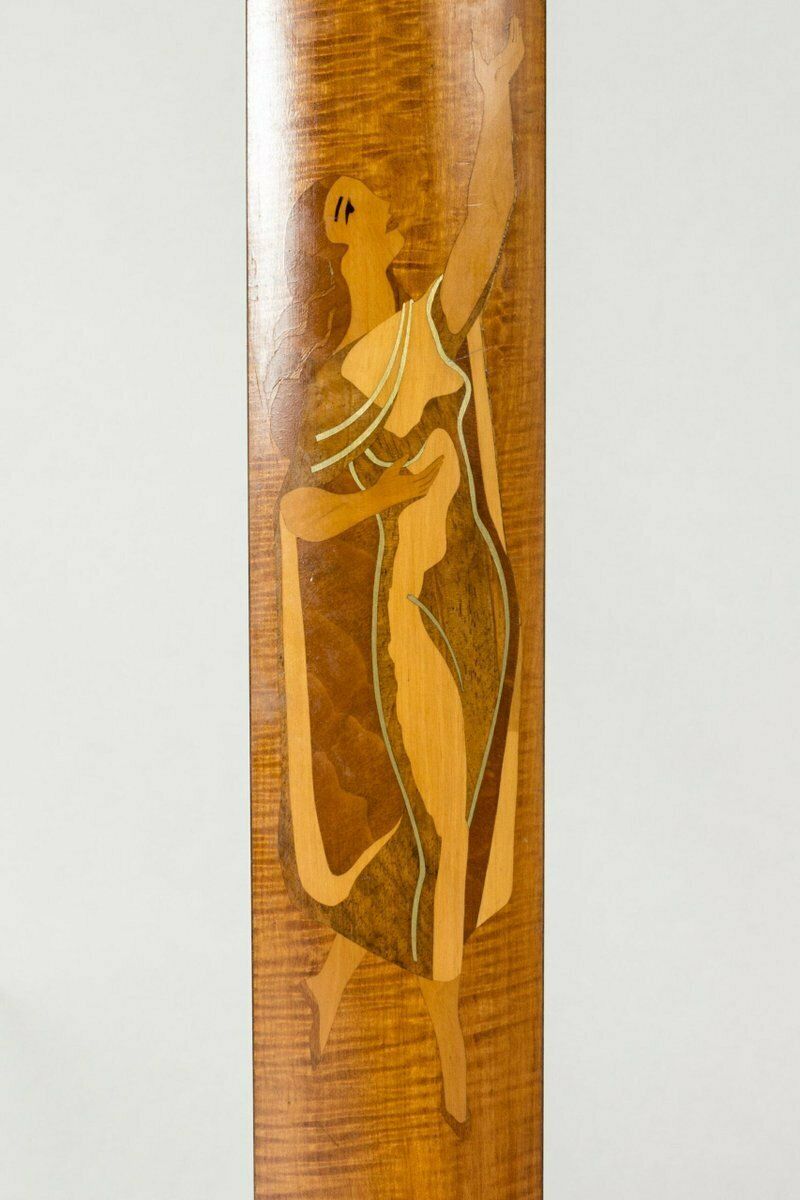 Swedish Modern Floor Lamp From Mjölby Intarsia 1930s photo vinterior