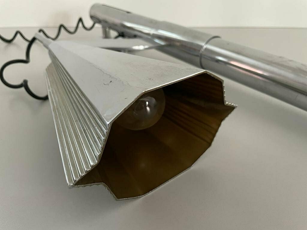Art Deco Italian Exceptional Sculptural Design Long Wall Lamp, 30s/40s, Italy photo buy