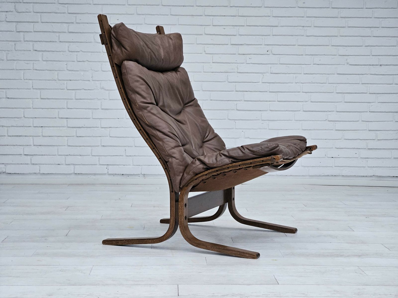 1970’s, Norwegian Design, "Siesta" Lounge Chair By Ingmar Relling, Leather, Bentwood.