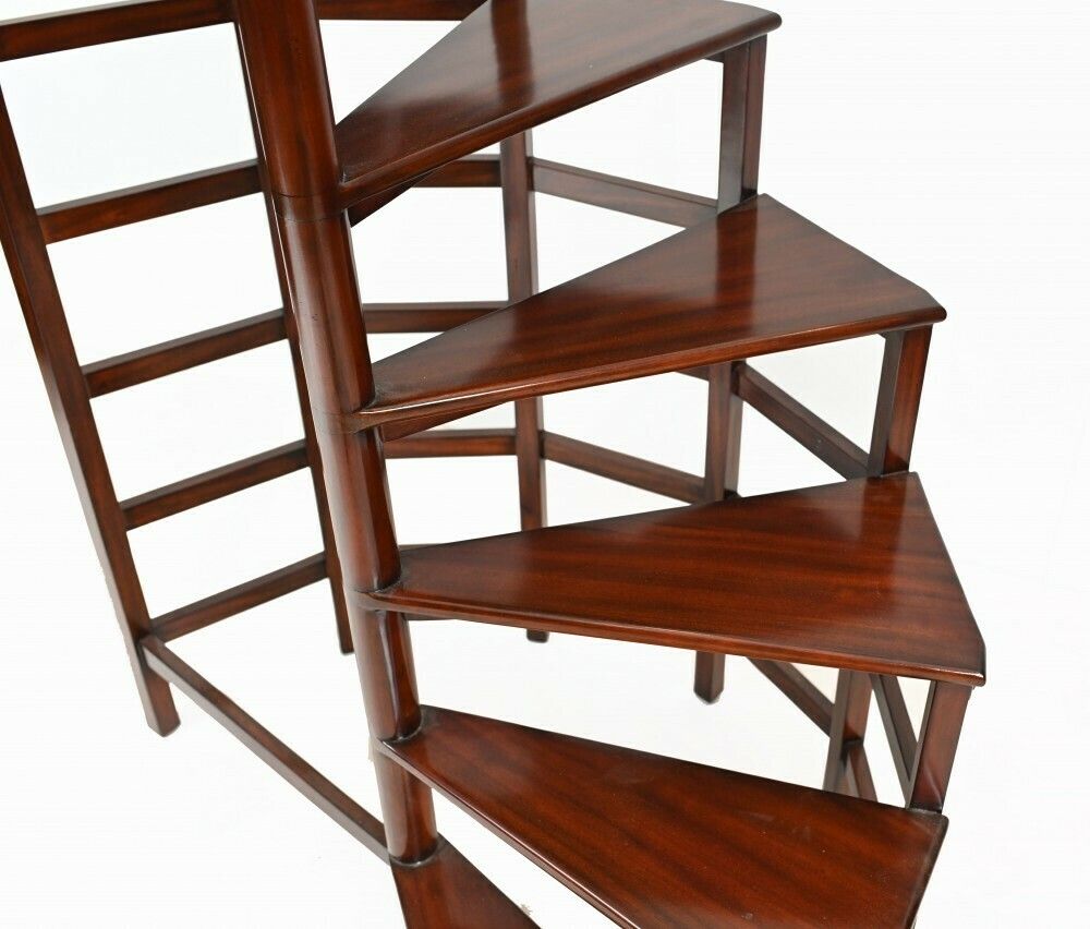 Regency Library Ladder English Mahogany Book Study Furniture photo 1900.0