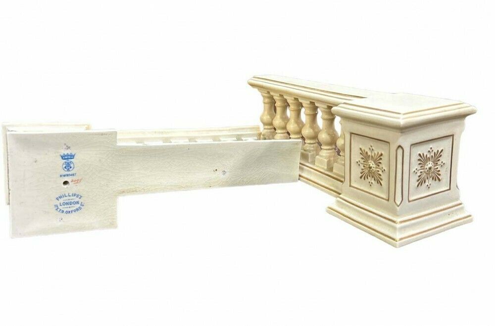 Pair Porcelain Balustrades Classical Garden By Philips London Palladian photo buy