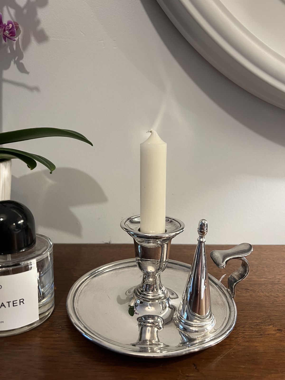 Vintage Candle Holder, 1960s, Silver Plated photo buy