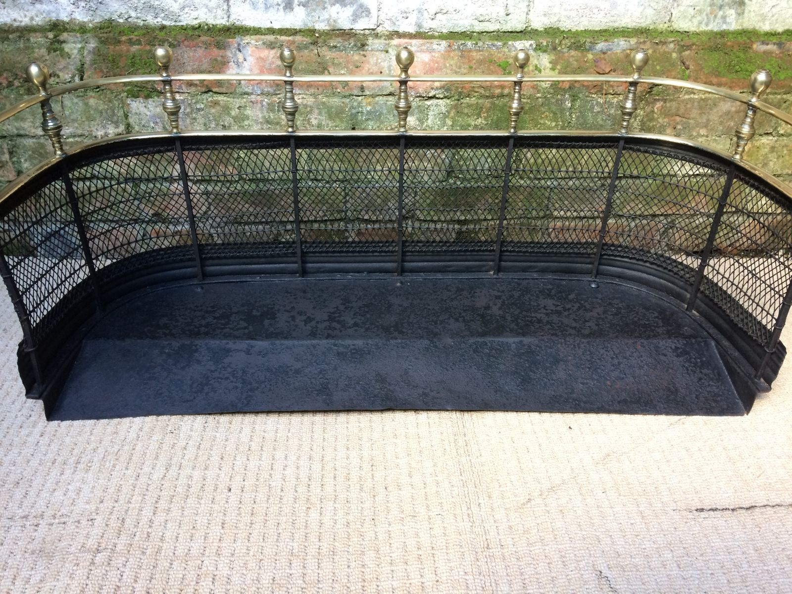 Victorian Brass Fire Guard, 1800s photo buy