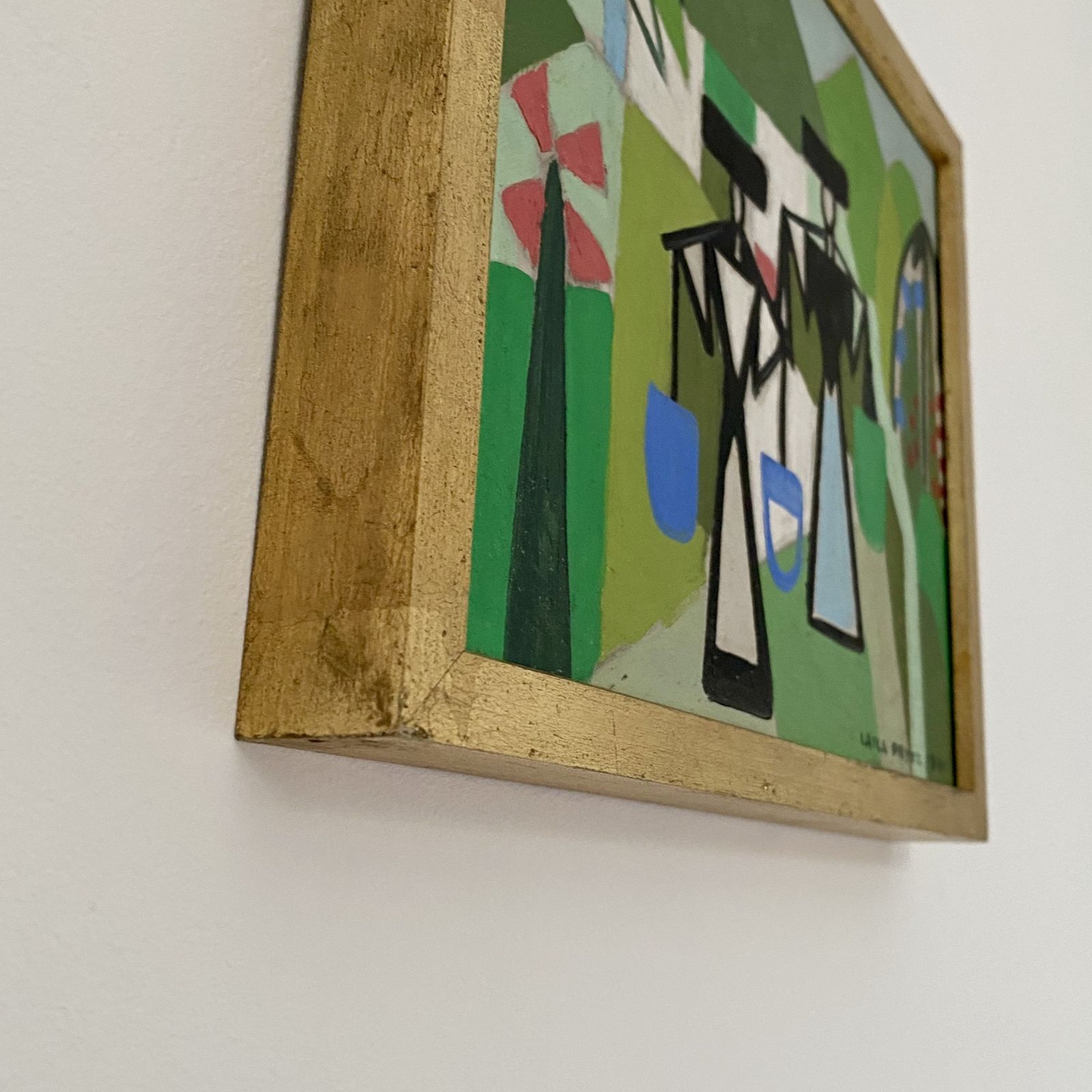 photo for sale Swedish Modernist Mid Century Painting By Laila Prytz
