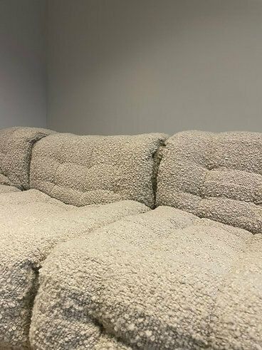 Modulaire Vintage Bouclé Patchwork Bank Van Desede, Ds 11 photo for sale