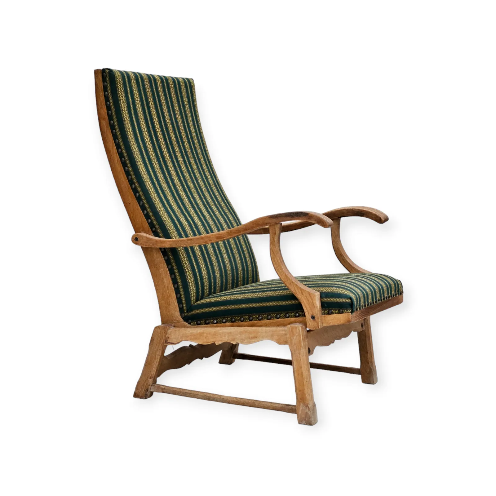 1950 60s, Danish Highback Rocking Chair, Original Very Good Condition.