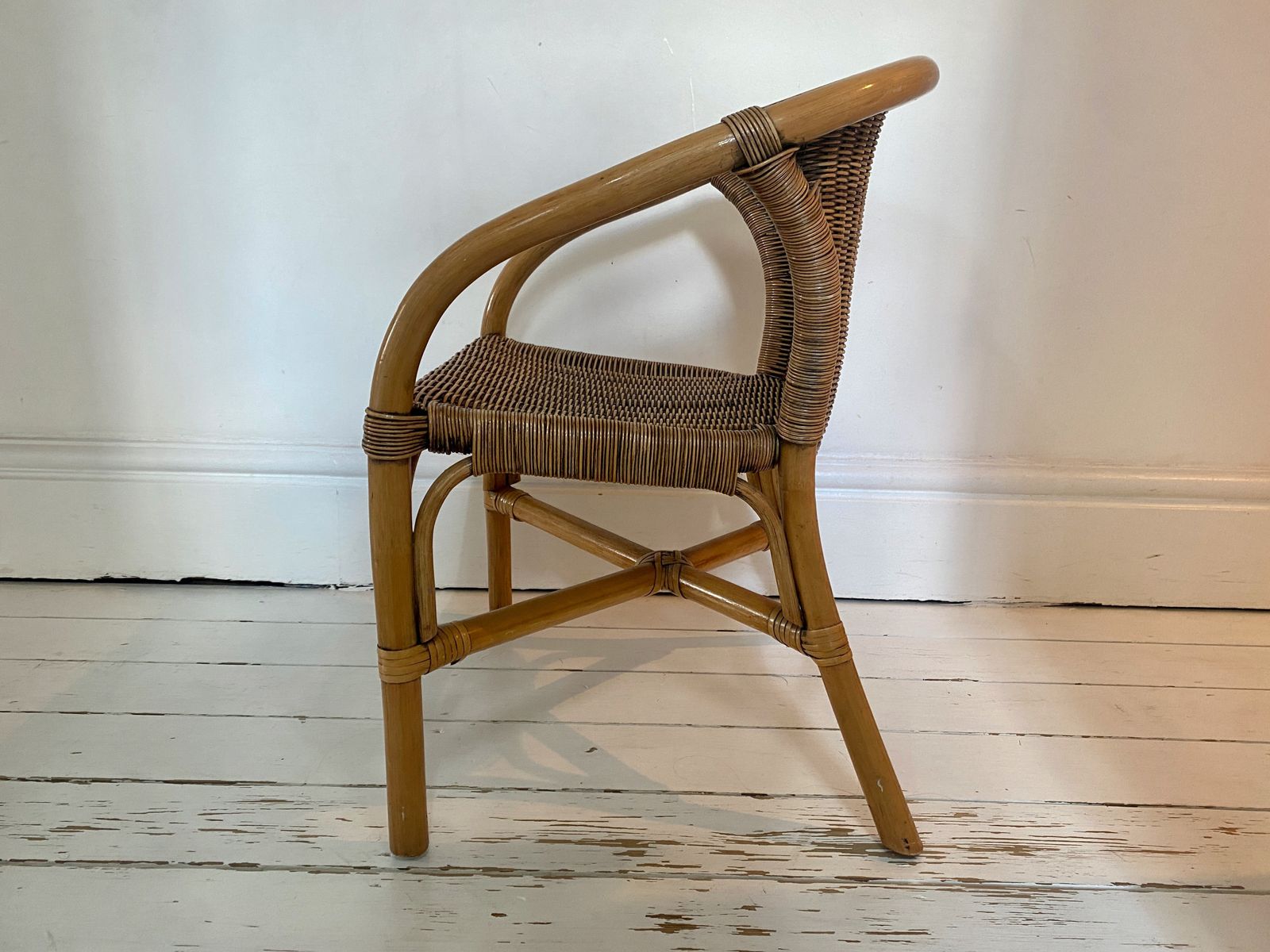 Childs Bamboo And Rattan Armchair photo vinterior