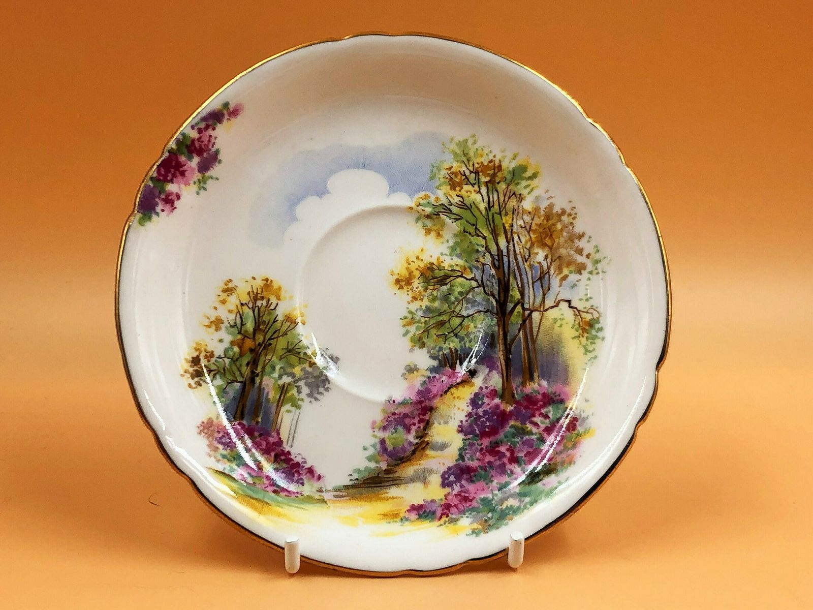 Shelley China England's Charm Cambridge Shape Tea Cup, Saucer And Side Plate Trio. 0188. 823343.   Free Uk Post photo Home Decor