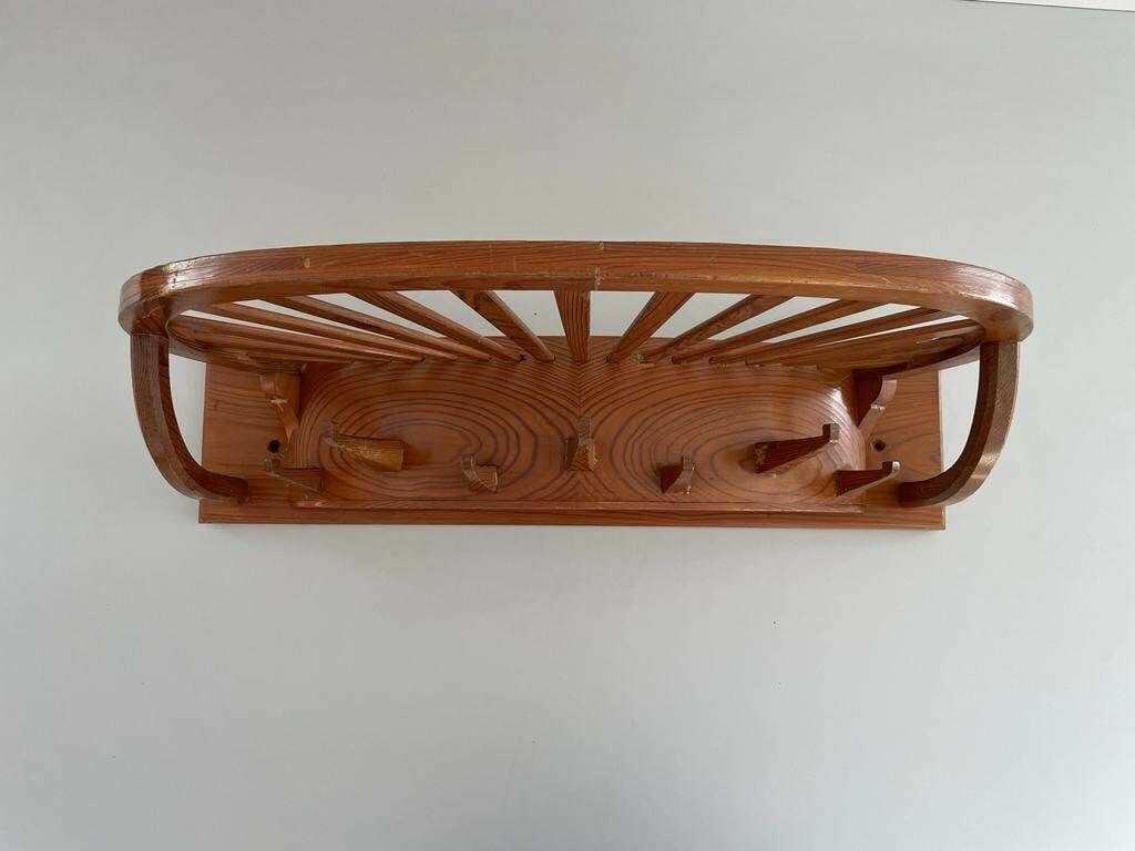 German Craft Wood Clothes Rack With 7 Hanger photo Furniture