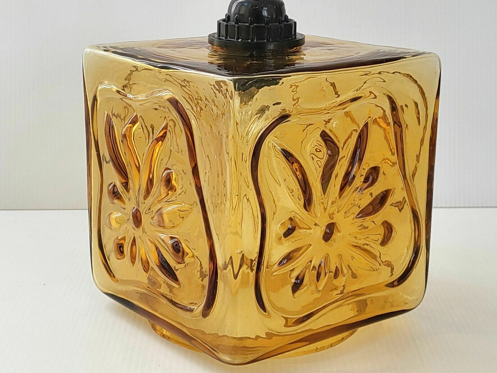 Vintage Scandinavian Glass Pendant Chandelier 1960 Brass And Teak 60s 1960s photo for sale