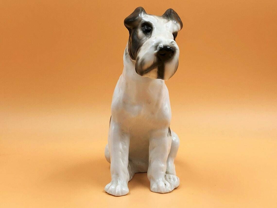 Sitzendorf Porcelain Germany Antique Lakeland Terrier Dog Figurine. photo furniture