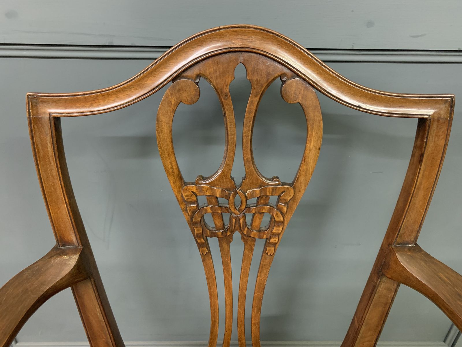 Pair Of Georgian Mahogany Armchairs photo vintage