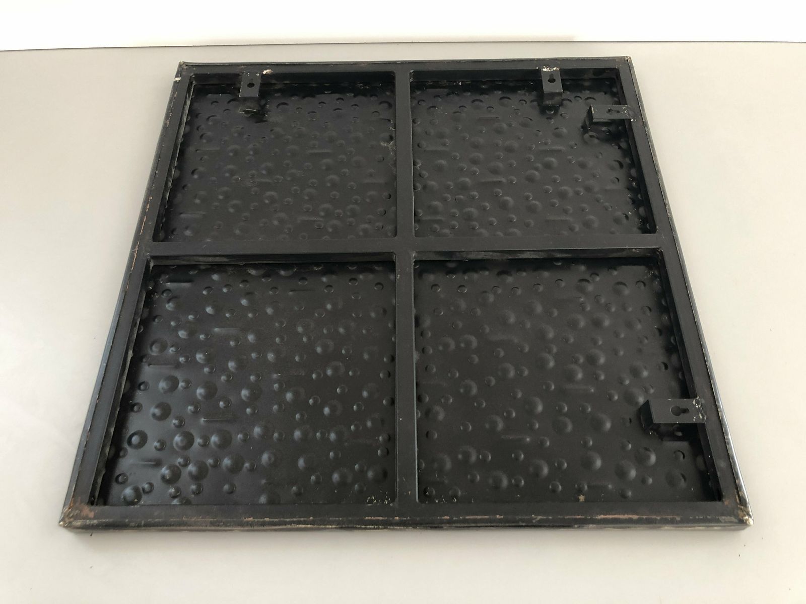 Unique Italian Hand Crafted Dark Brown Metal Atomic Style Sculptural Wall Art, 1960s, Italy photo buy