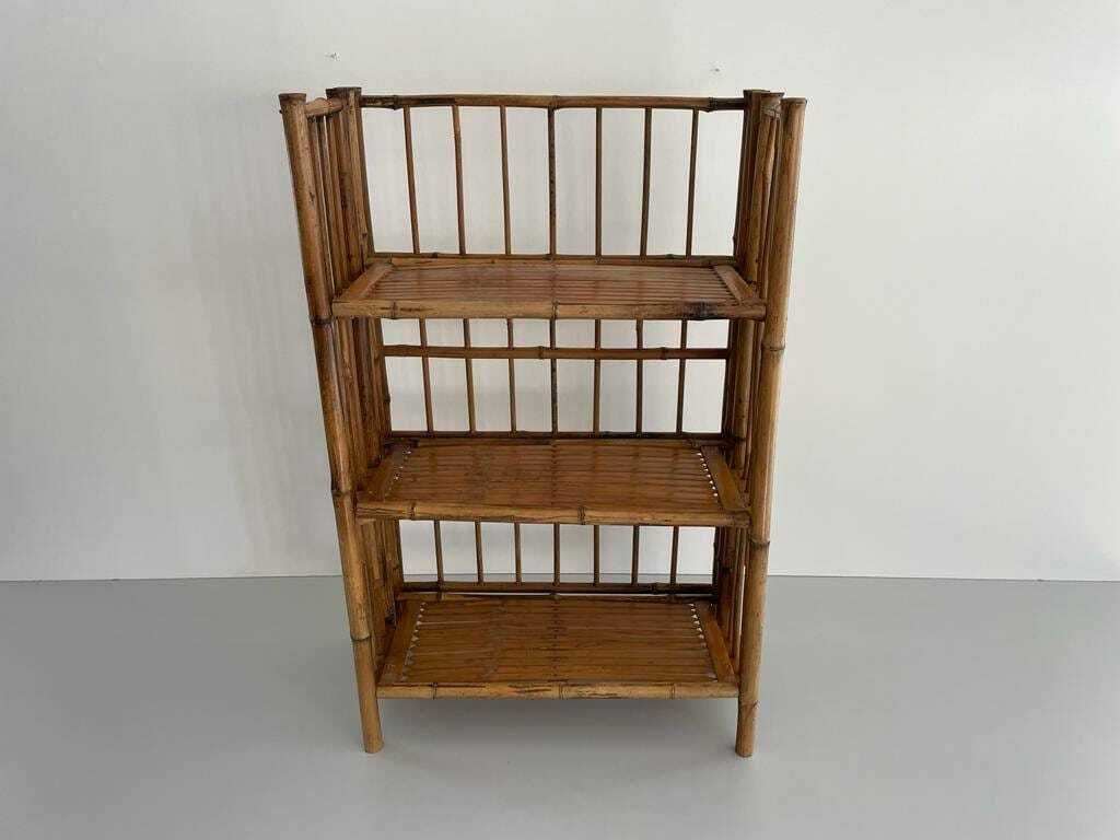 Italian Bamboo Folding Shelf, 1960s, Italy photo for sale