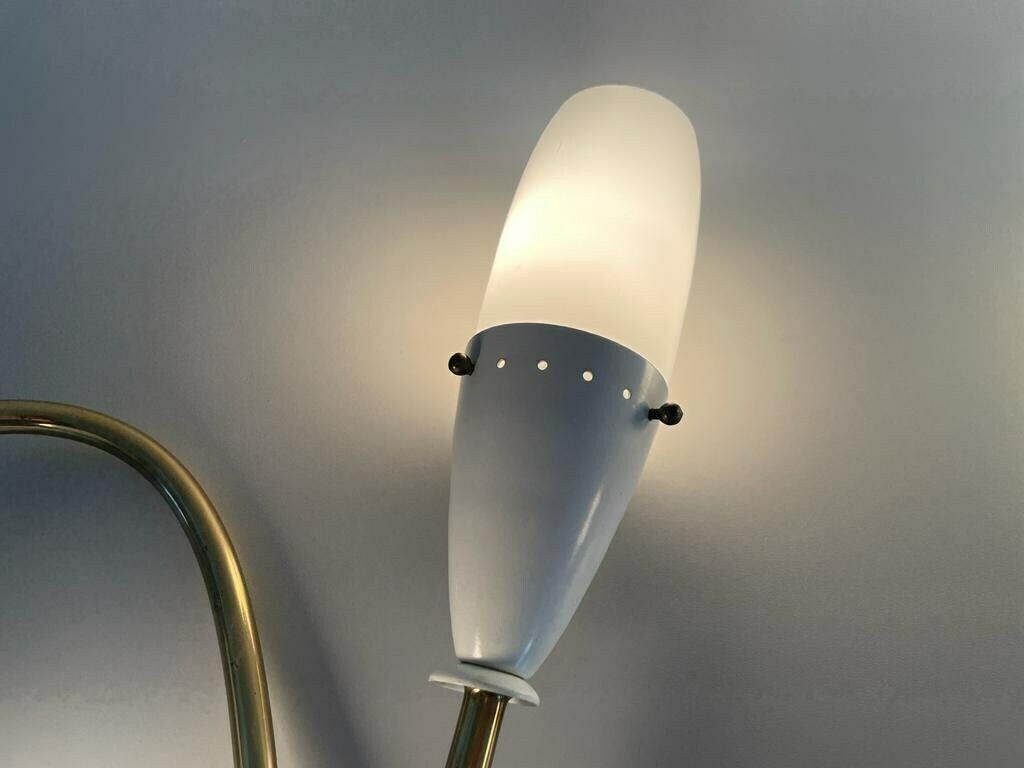 Italian Glass And White Metal Original Twin Head Sputnik Pair Of Sconces, 1950s, Italy photo vintage