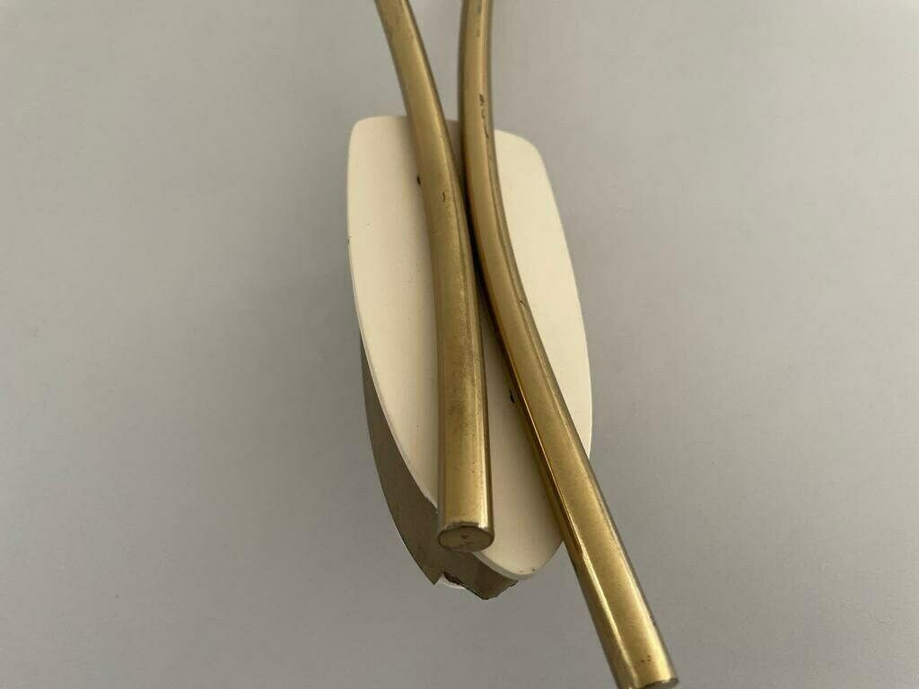 photo for sale Italian Glass And White Metal Original Twin Head Sputnik Pair Of Sconces, 1950s, Italy